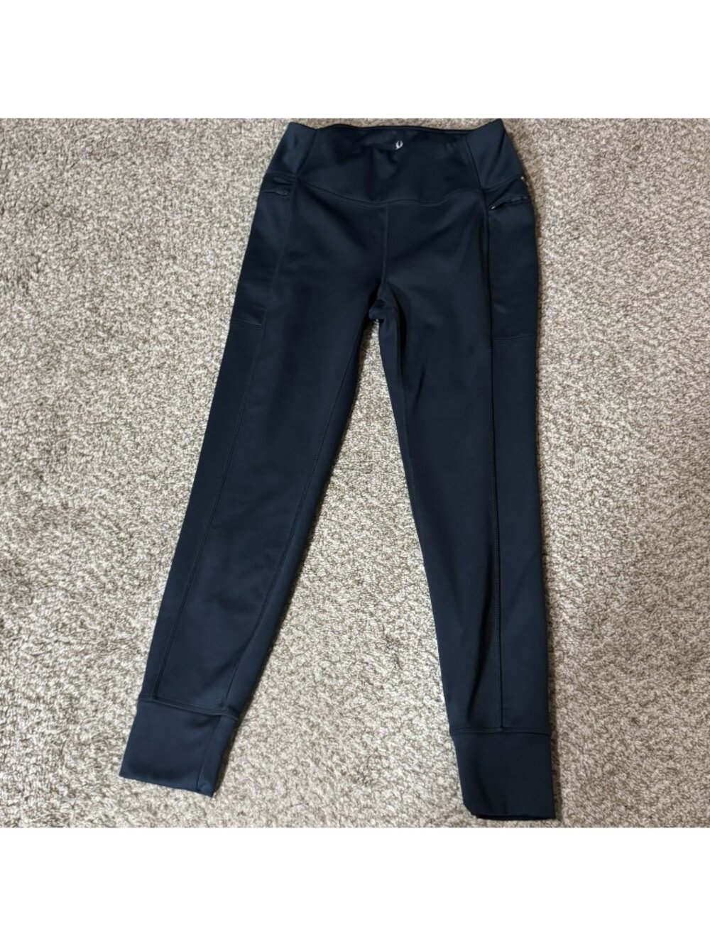 Spyder Active Athletic Jogger Pants Women's Size M Navy Blue High Waist Zipper